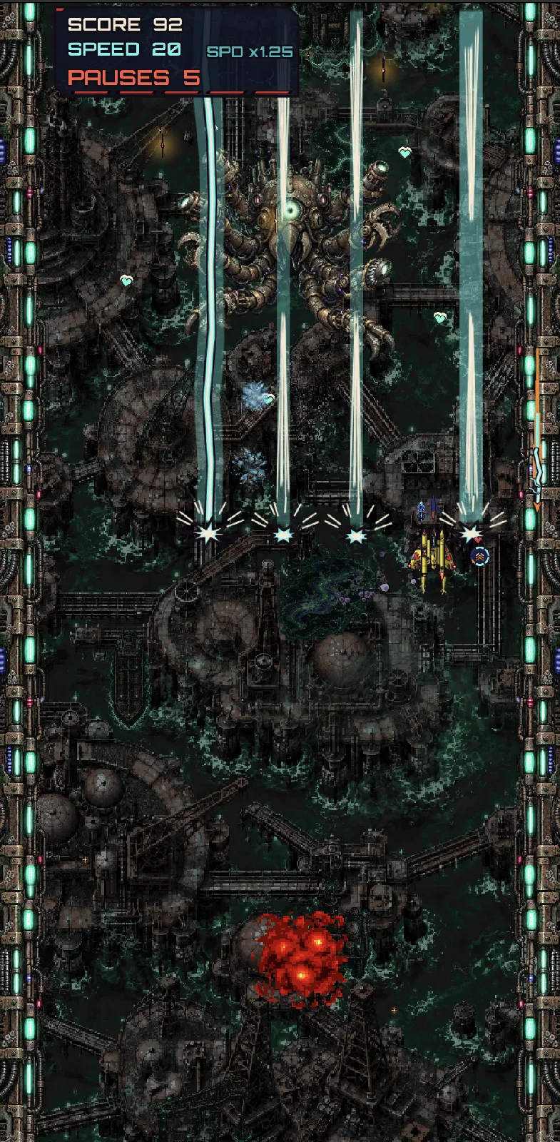 Pause gameplay: the Iron Kraken boss