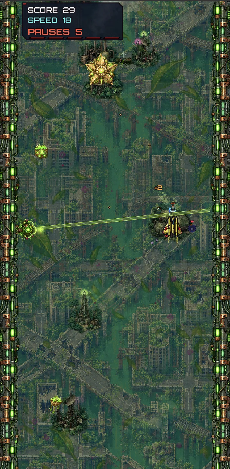 Pause gameplay in Verdant